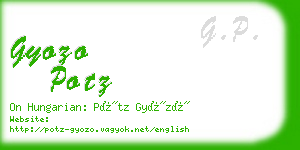 gyozo potz business card